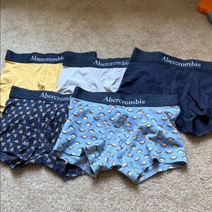 Boys Abercrombie & Fitch Boxer Briefs - Blue, Yellow, White, Black